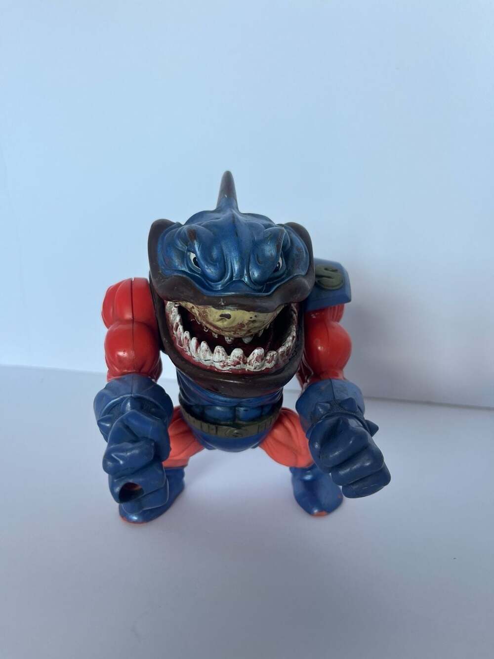 1995 Street Sharks Super Slammu Incomplete Action Figure Used. Vintage Collectib